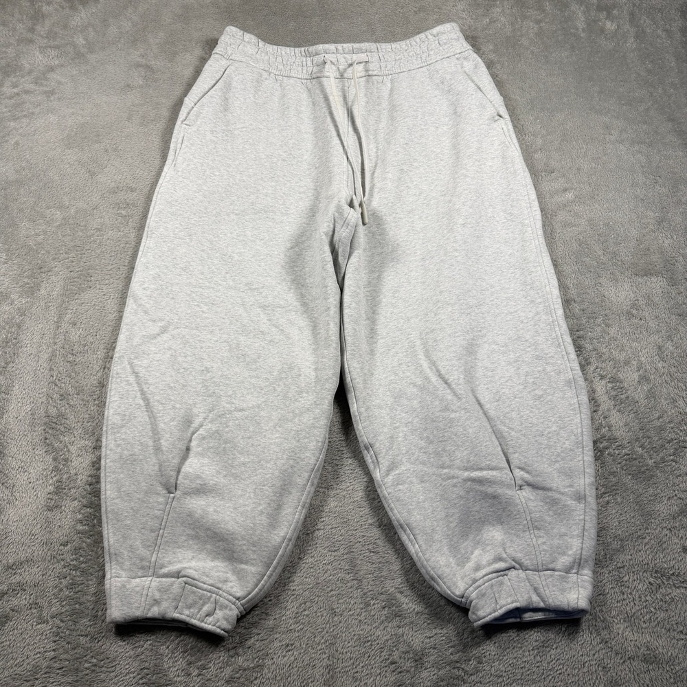 Lululemon Loungeful Oversized-Fit High Rise Jogger Women 8 Heathered Gray Fleece